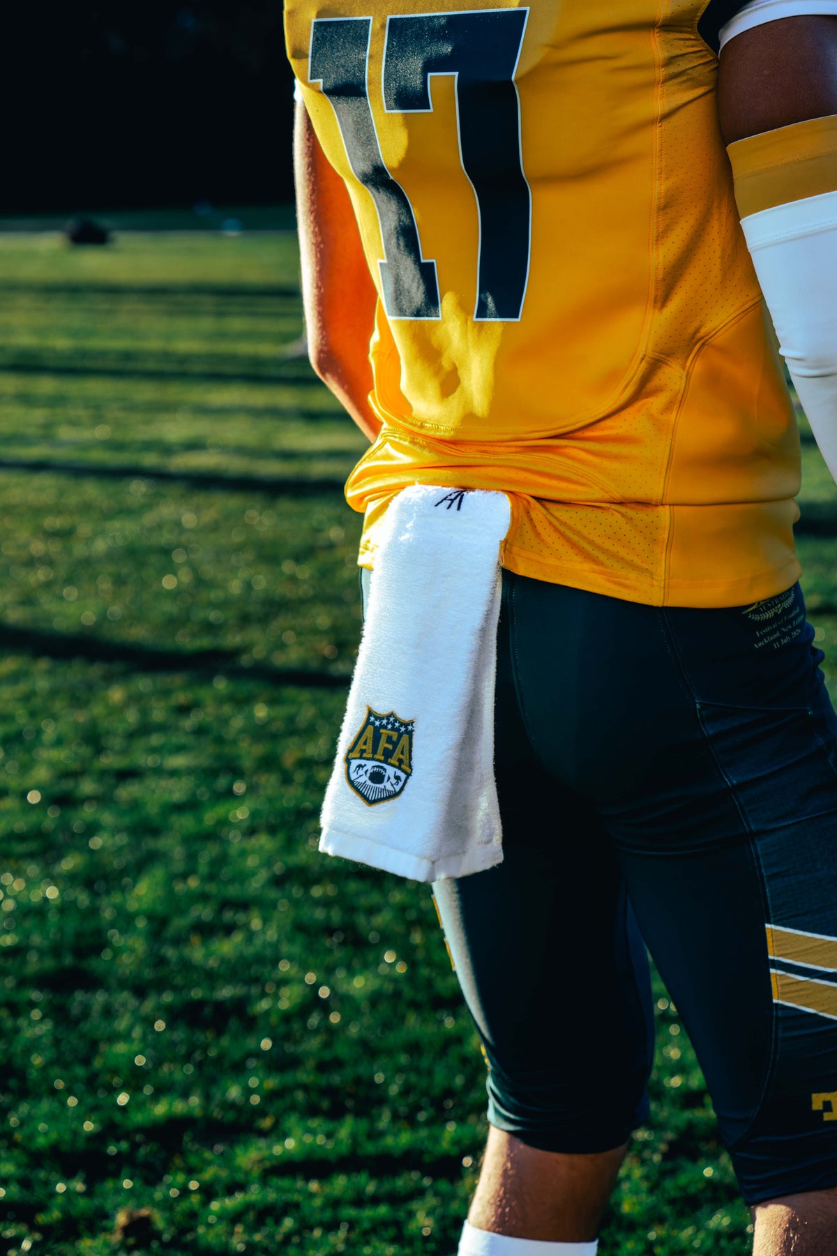 Streamer Specialist custom football towel