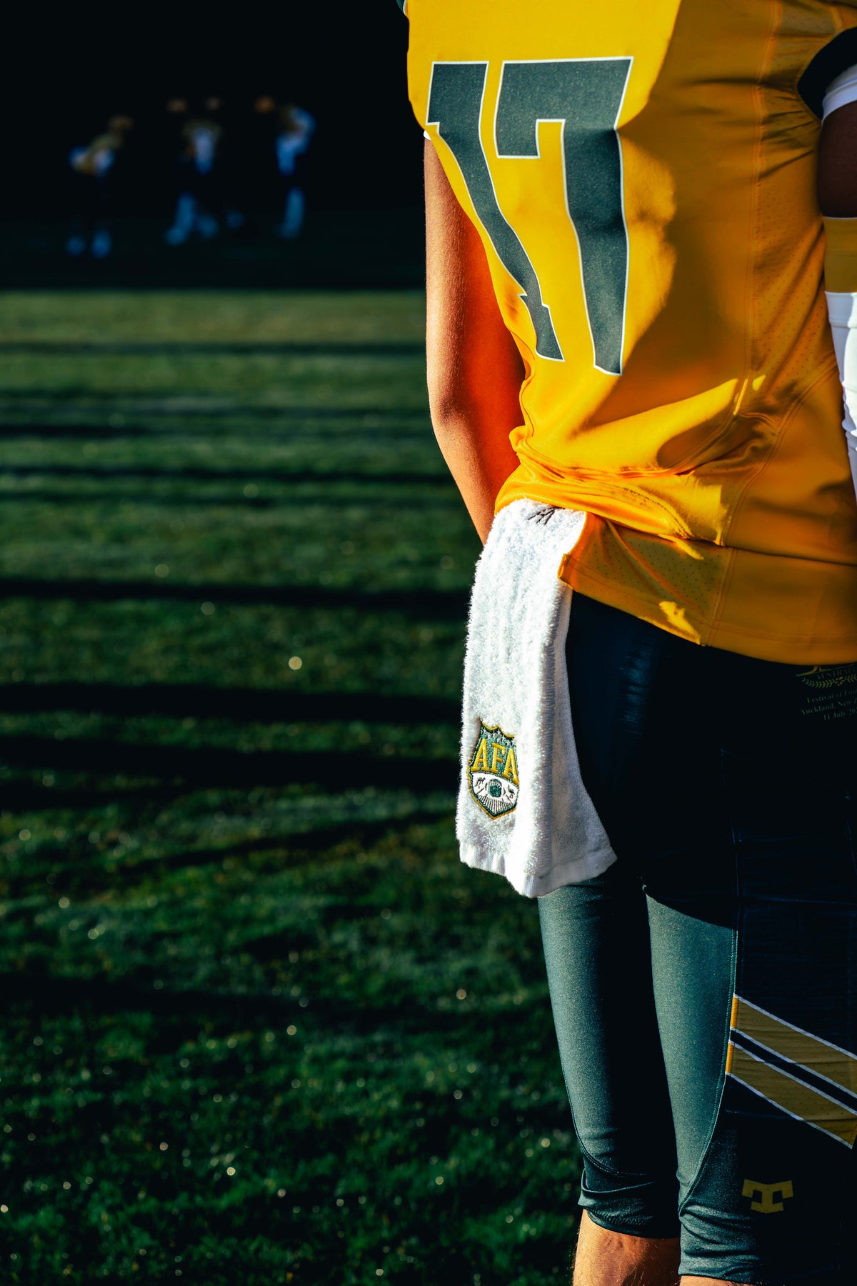 Streamer Specialist custom football towel